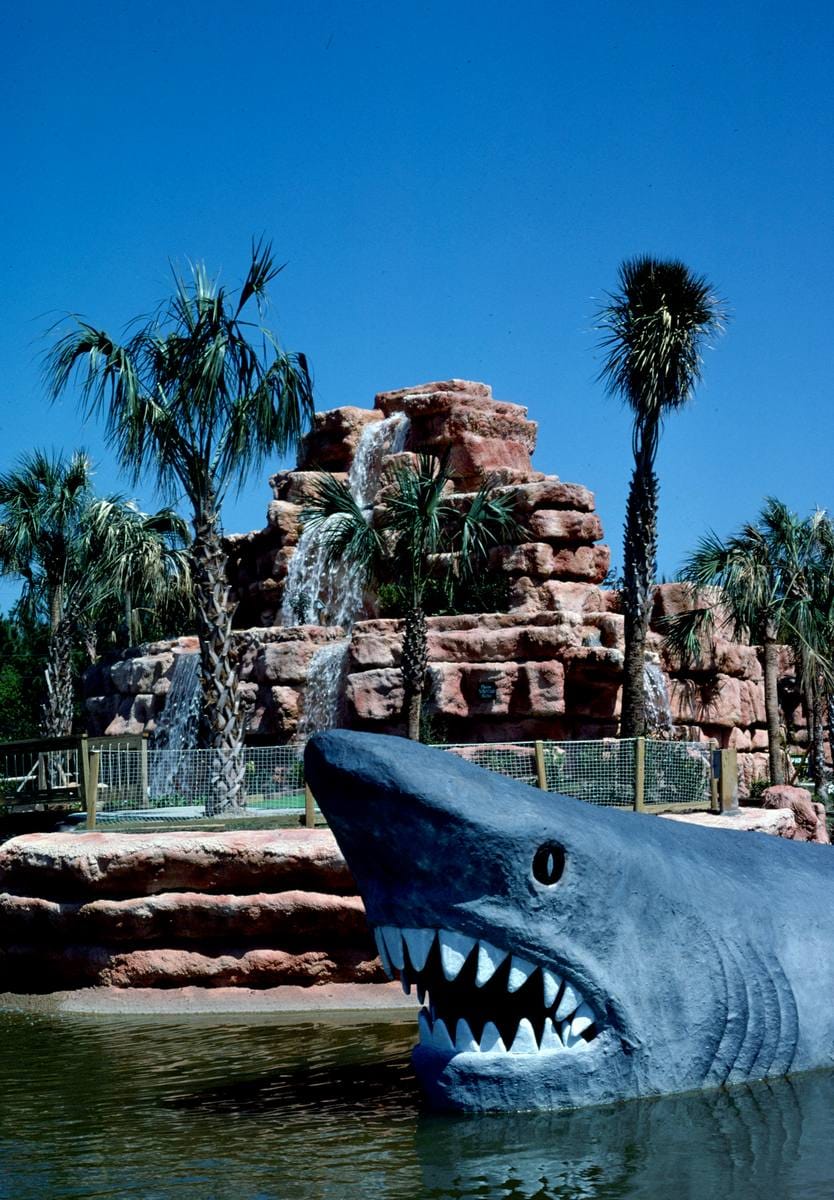 Historic Photo : 1988 Shark overall, Rainbow Falls Golf, Myrtle Beach, South Carolina | Margolies | Roadside America Collection | Vintage Wall Art :