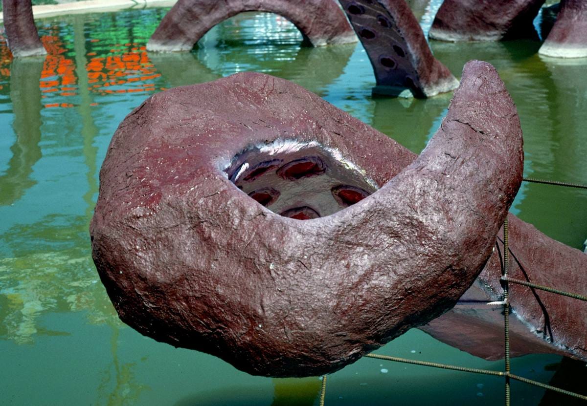 Historic Photo : 1988 Octopus tentacle detail 2, Rainbow Falls Golf, Myrtle Beach, South Carolina | Margolies | Roadside America Collection | Vintage Wall Art :