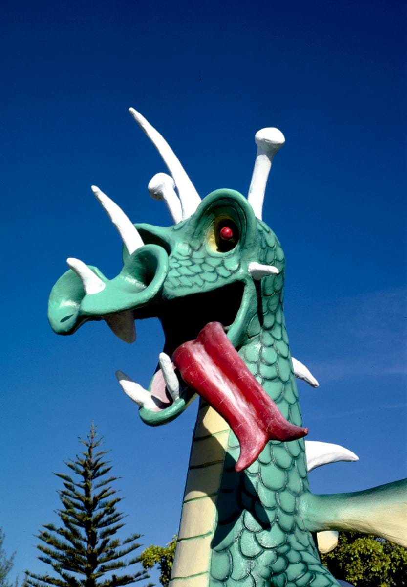 Historic Photo : 1985 Sea serpent, Magic Carpet Golf, Key West, Florida | Margolies | Roadside America Collection | Vintage Wall Art :