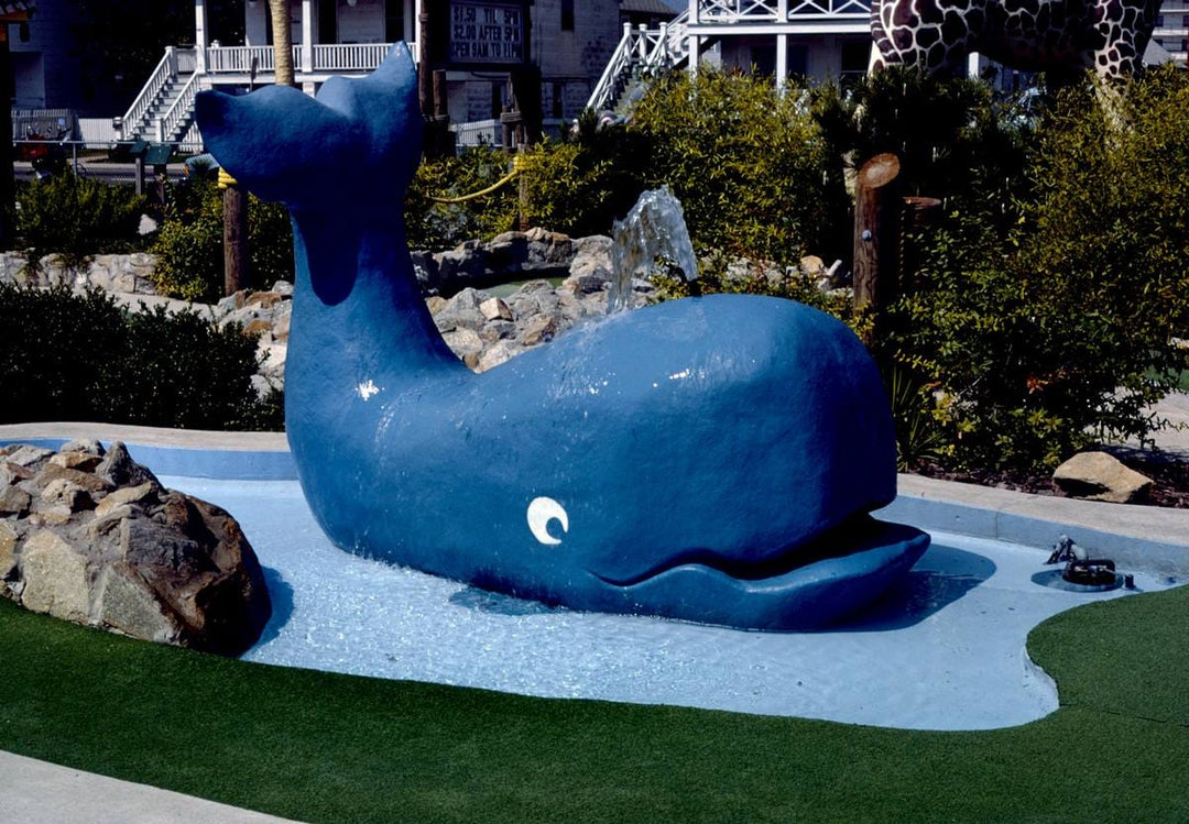 Historic Photo : 1985 Whale, Bamboo Golf, Ocean City, Maryland | Margolies | Roadside America Collection | Vintage Wall Art :