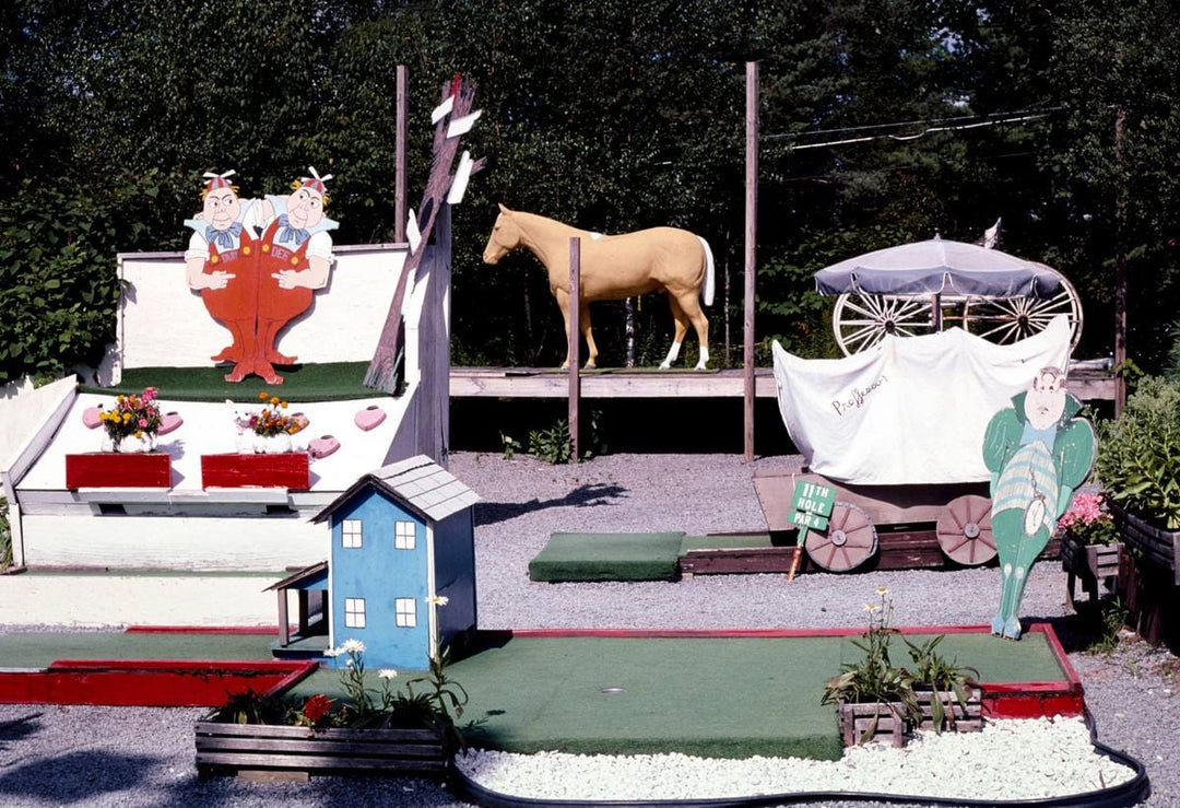 Historic Photo : 2002 Overall view, Over the Rainbow mini golf, Old Forge, New York | Margolies | Roadside America Collection | Vintage Wall Art :