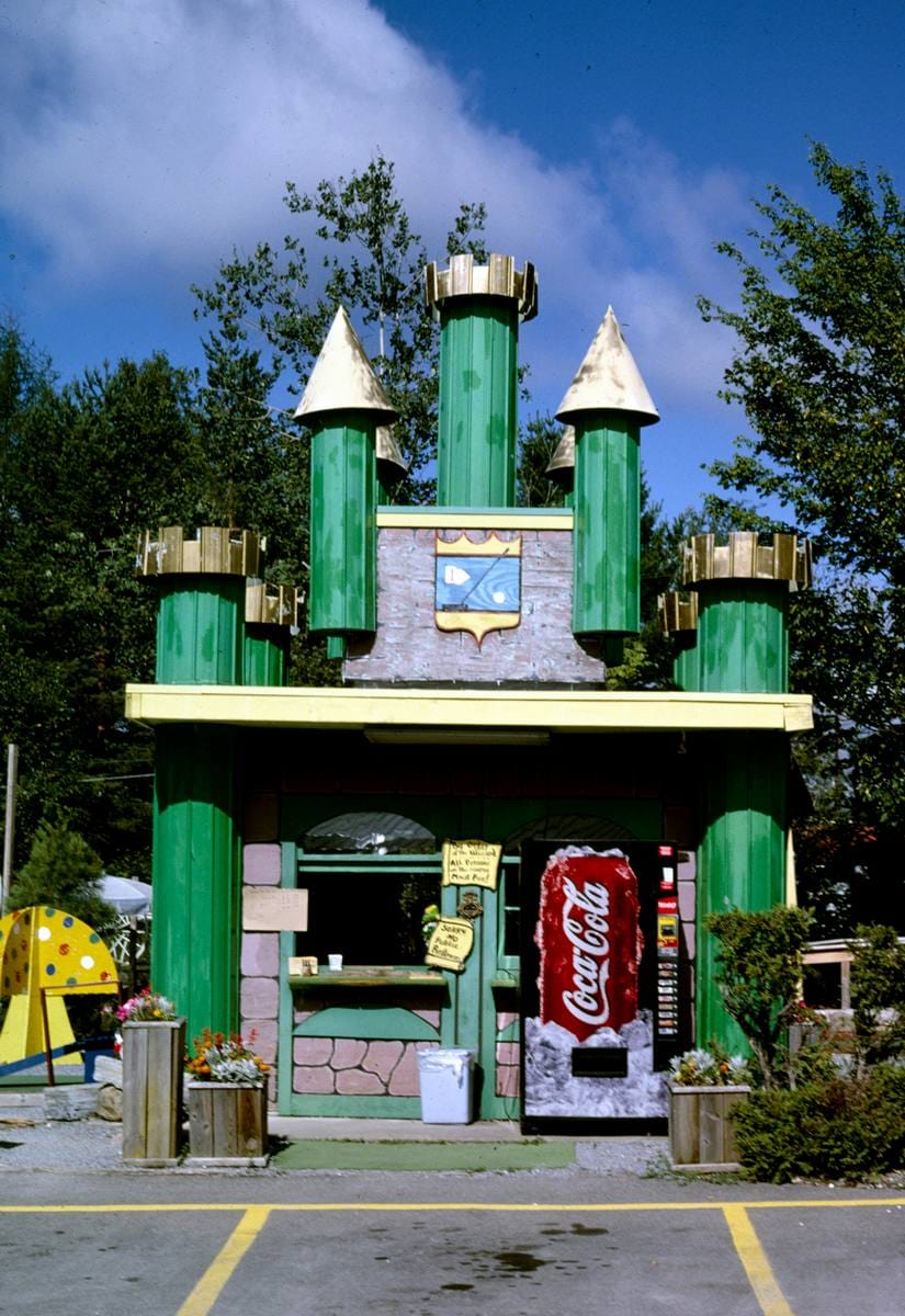 Historic Photo : 2002 Office angle 2, Over the Rainbow mini golf, Old Forge, New York | Margolies | Roadside America Collection | Vintage Wall Art :