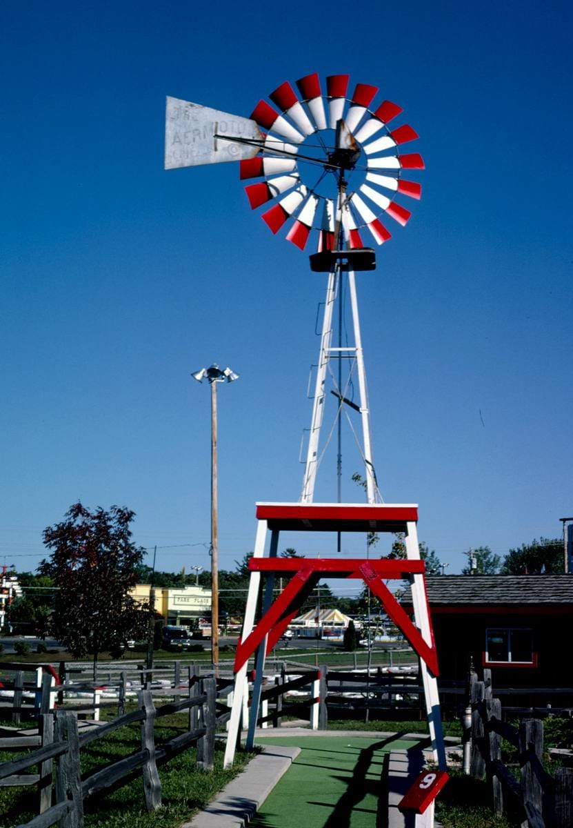 Historic Photo : 1988 Windvane, Old Kilbourn mini golf, Route 12, Wisconsin Dells, Wisconsin | Margolies | Roadside America Collection | Vintage Wall Art :