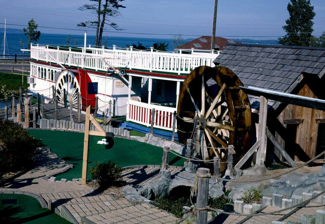 Historic Photo : 1988 Riverboat 1, River Country Golf, Route 31, Traverse City, Michigan | Margolies | Roadside America Collection | Vintage Wall Art :