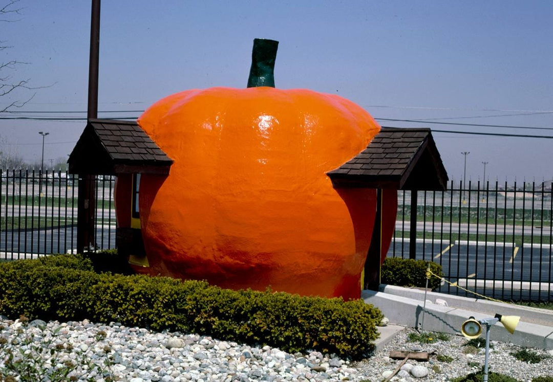 Historic Photo : 1986 Pumpkin, Four Bears mini golf, Utica, Michigan | Margolies | Roadside America Collection | Vintage Wall Art :