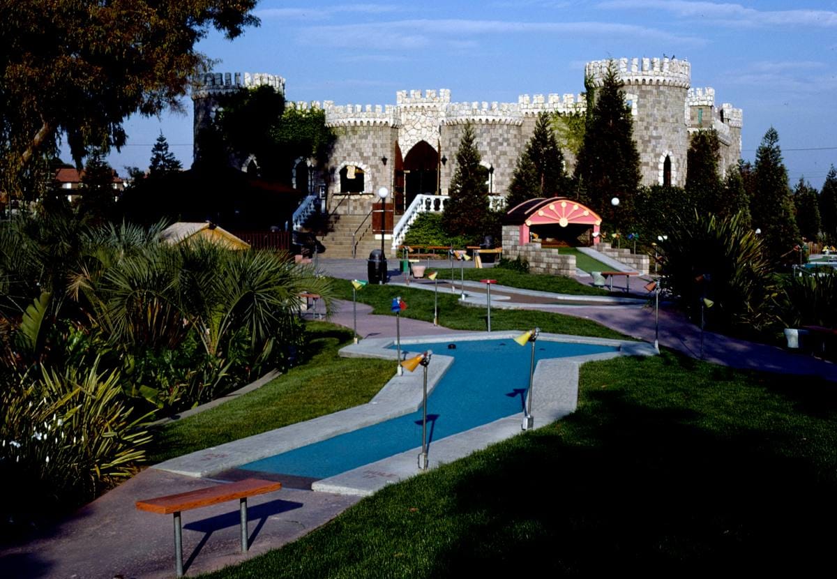 Historic Photo : 1981 Castle overall, Castle Park Golf, Sherman Oaks, California | Margolies | Roadside America Collection | Vintage Wall Art :