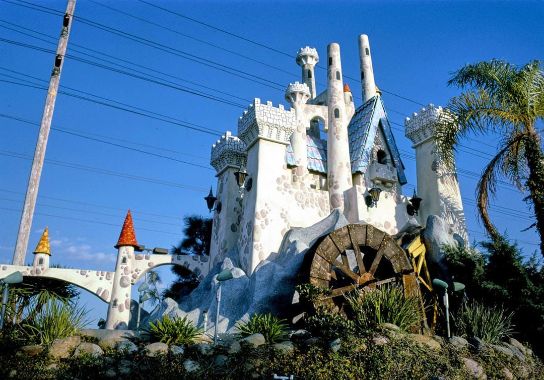 Historic Photo : 1985 Castle hole, Storybook Land Golf, Clairmont Mesa Boulevard, San Diego, California | Margolies | Roadside America Collection | Vintage Wall Art :