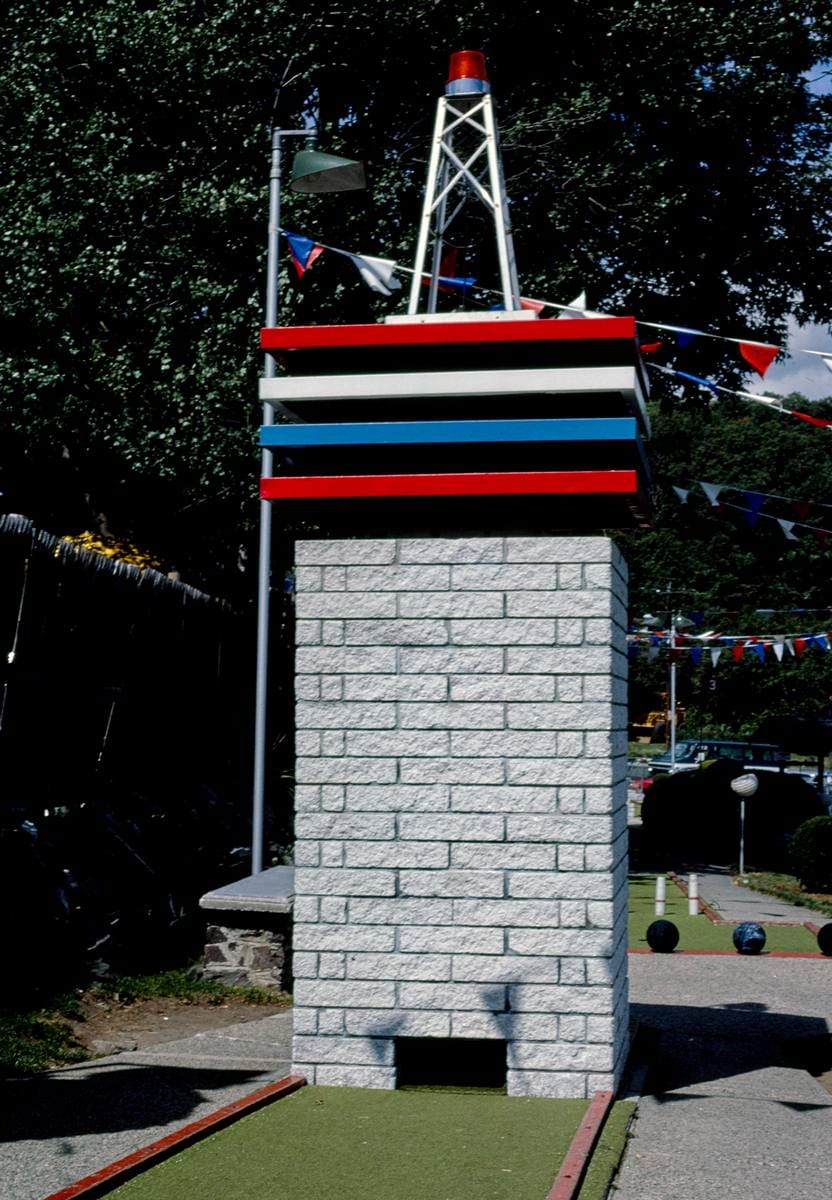 Historic Photo : 1984 Lighthouse, Route 1 mini golf, Saugus, Massachusetts | Margolies | Roadside America Collection | Vintage Wall Art :