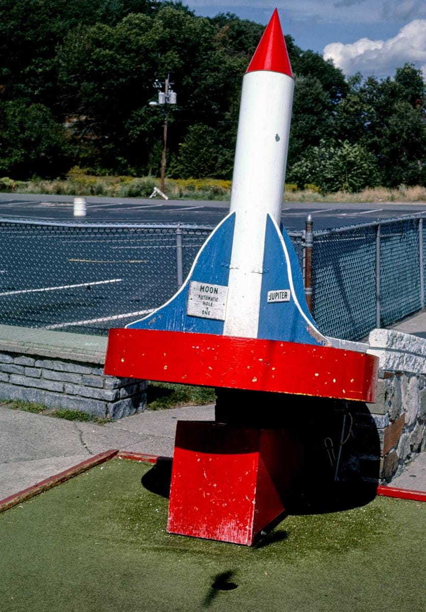 Historic Photo : 1984 Rocket, Route 1 mini golf, Saugus, Massachusetts | Margolies | Roadside America Collection | Vintage Wall Art :