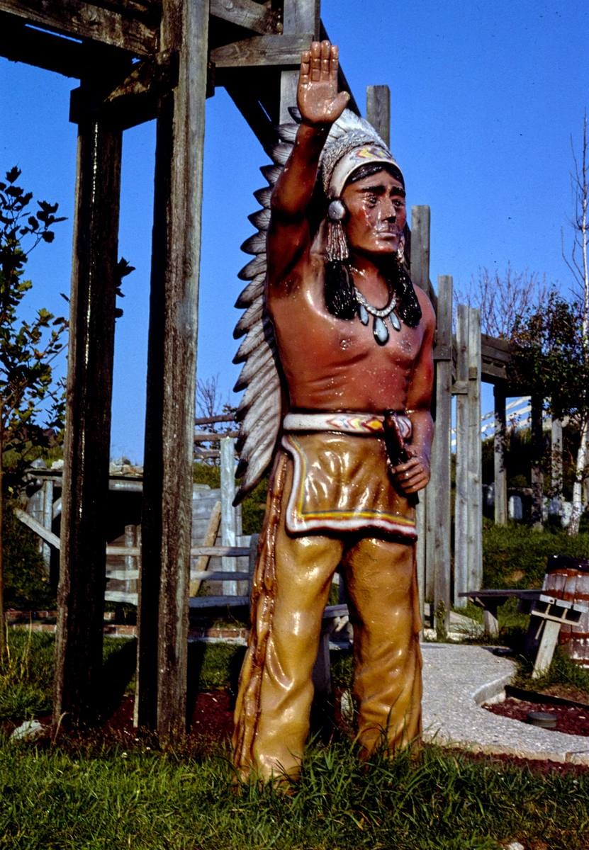 Historic Photo : 1985 Indian Chief, Gold Rush Golf, Ocean City, Maryland | Margolies | Roadside America Collection | Vintage Wall Art :