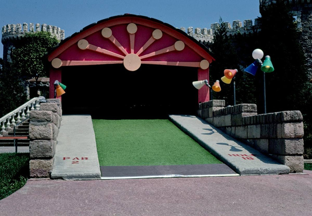 Historic Photo : 1981 Entrance, Castle Park Golf, Sherman Oaks, California | Margolies | Roadside America Collection | Vintage Wall Art :