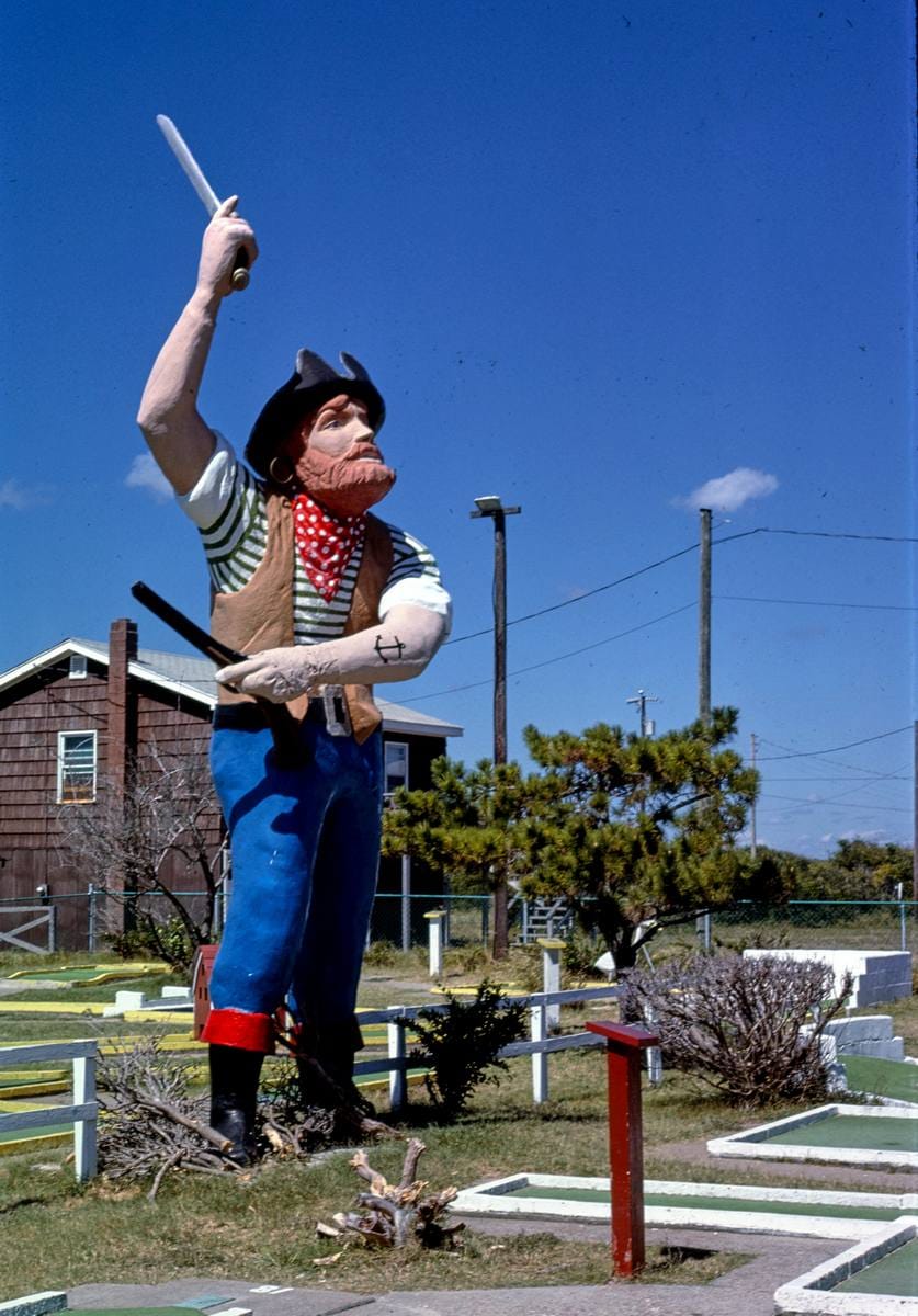 Historic Photo : 1985 Pirate, Forbes Carpet Golf, Nags Head, North Carolina | Margolies | Roadside America Collection | Vintage Wall Art :