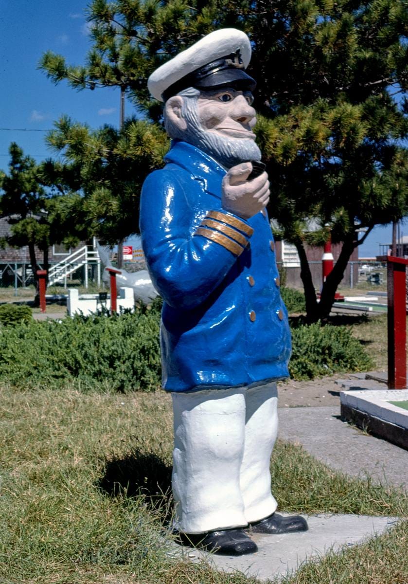 Historic Photo : 1985 Sea Captain, Forbes Carpet Golf, Nags Head, North Carolina | Margolies | Roadside America Collection | Vintage Wall Art :