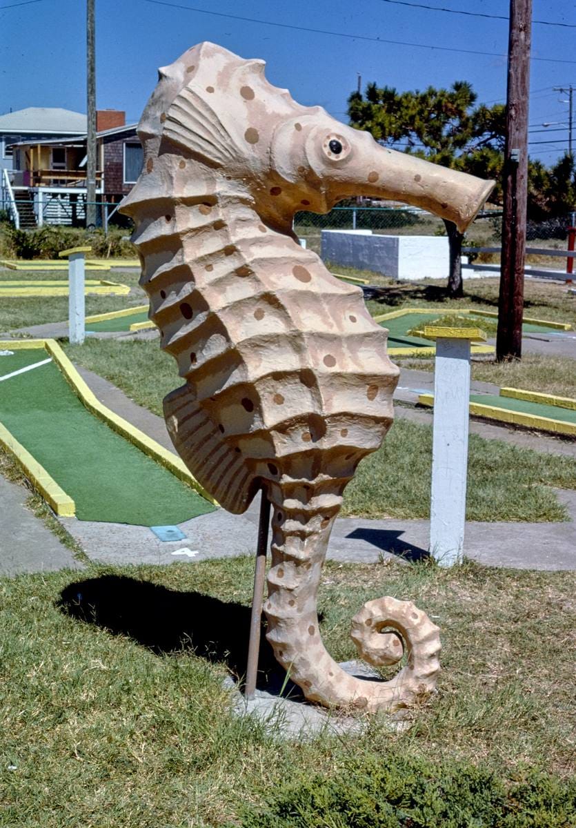 Historic Photo : 1985 Seahorse, Forbes Carpet Golf, Nags Head, North Carolina | Margolies | Roadside America Collection | Vintage Wall Art :