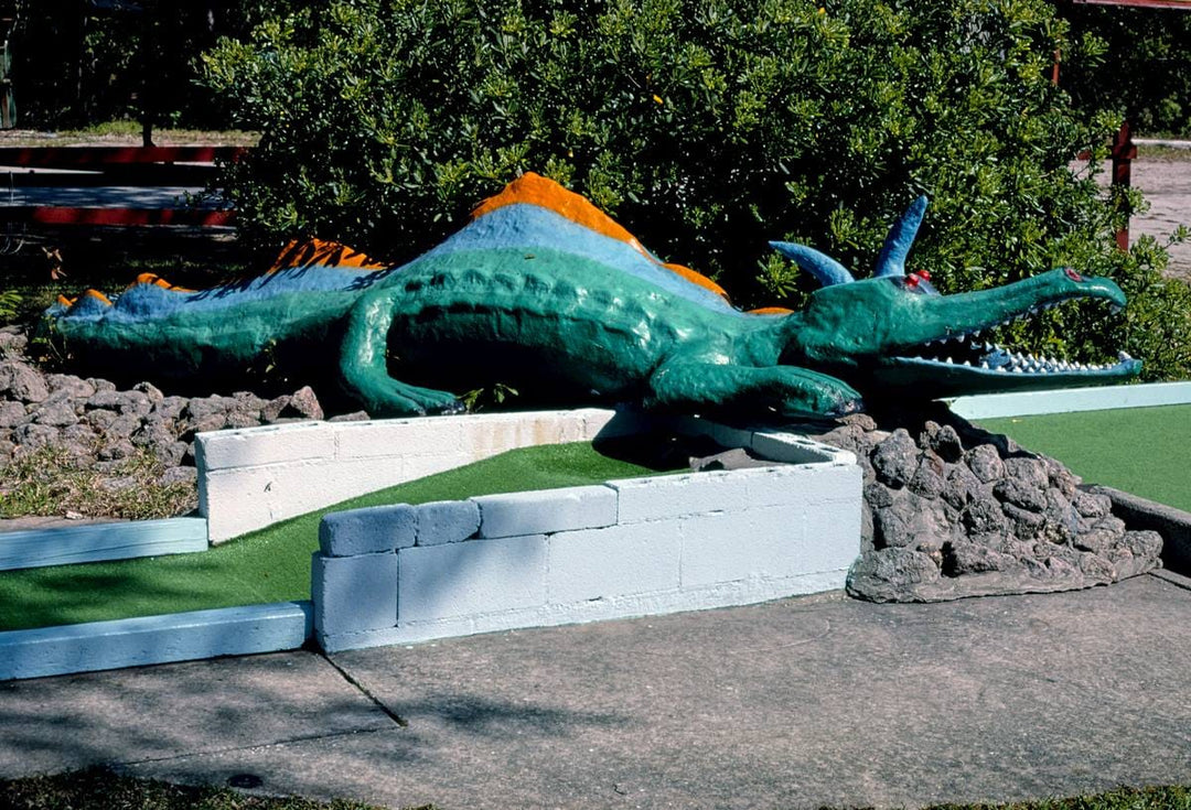 Historic Photo : 1988 Monster hole-entire, Wacky Golf, North Myrtle Beach, South Carolina | Margolies | Roadside America Collection | Vintage Wall Art :