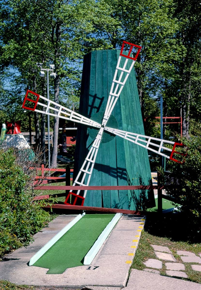 Historic Photo : 1979 Windmill, Wacky Golf, North Myrtle Beach, South Carolina | Margolies | Roadside America Collection | Vintage Wall Art :