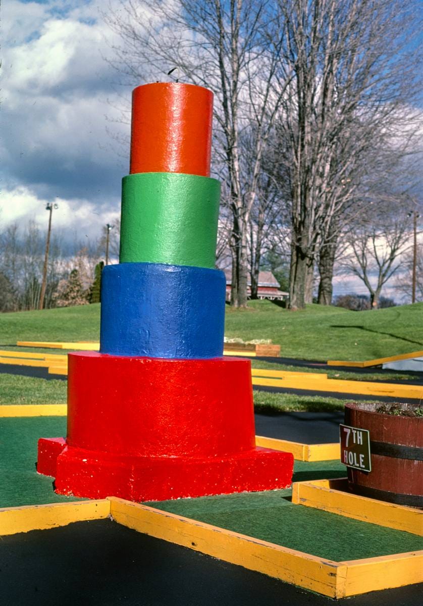 Historic Photo : 1987 Lighthouse view 1, Glauca Morra mini golf, Kirkland, New York | Margolies | Roadside America Collection | Vintage Wall Art :