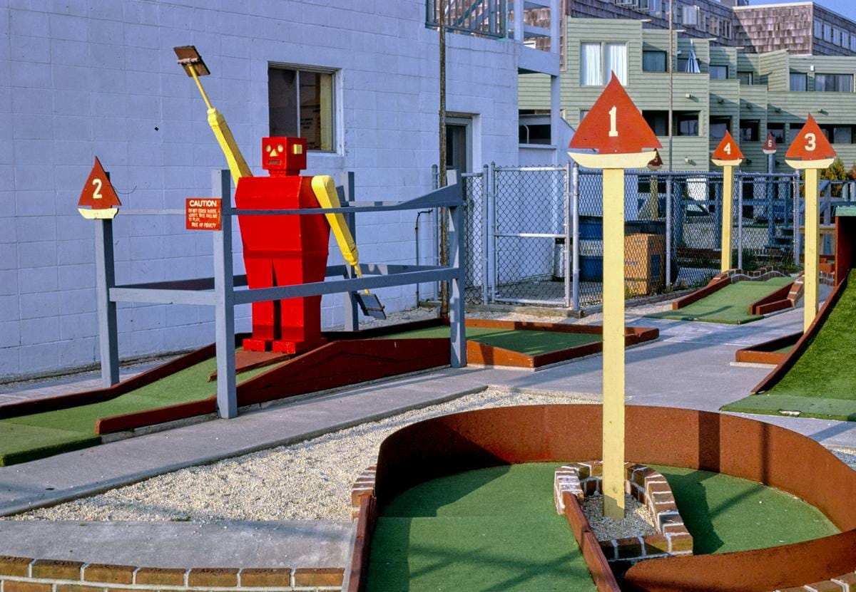 Historic Photo : 1985 Overall side view, Sea View Golf, Rehoboth Beach, Delaware | Margolies | Roadside America Collection | Vintage Wall Art :