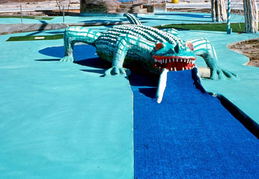 Historic Photo : 1979 Lizard hole, Magic Carpet Golf, Route 98, Fort Walton Beach, Florida | Margolies | Roadside America Collection | Vintage Wall Art :