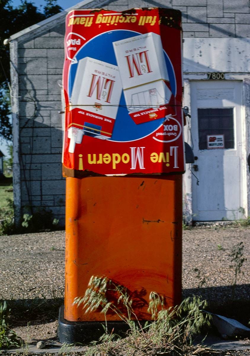 Historic Photo : 1982 Gas pump, Route 66, Amarillo, Texas | Margolies | Roadside America Collection | Vintage Wall Art :