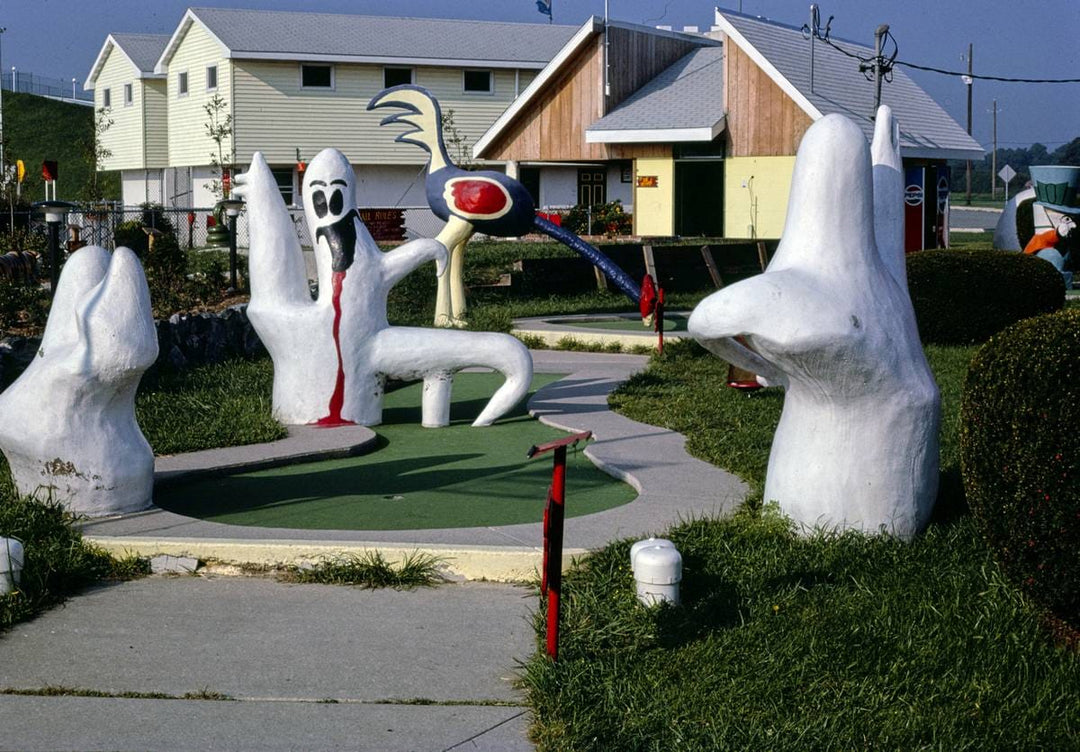 Historic Photo : 1985 Sir Goony mini golf, ghosts, Rehoboth Beach, Delaware | Margolies | Roadside America Collection | Vintage Wall Art :