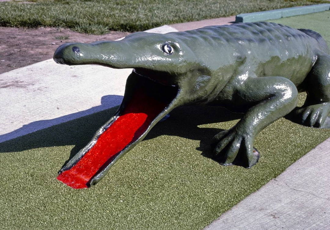 Historic Photo : 1986 Jawor's Fun Golf, gator hole, Roseville, Michigan | Margolies | Roadside America Collection | Vintage Wall Art :