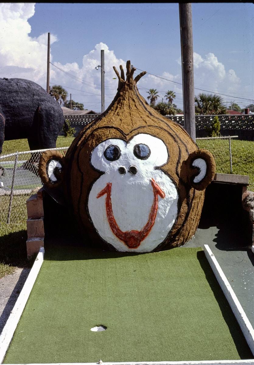 Historic Photo : 1985 Holiday Golf big nut hole, Daytona Beach, Florida | Margolies | Roadside America Collection | Vintage Wall Art :