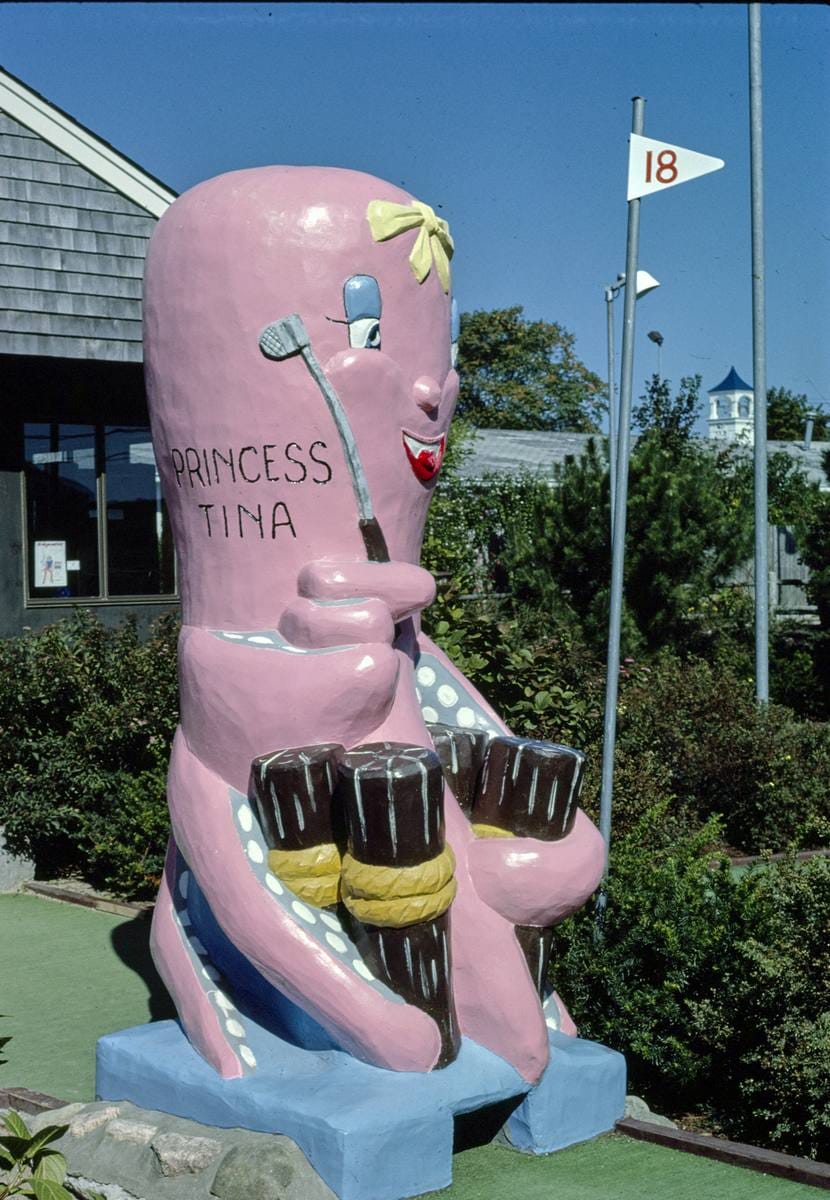 Historic Photo : 1984 Putter's Paradise mini golf, octopus, Route 28, West Yarmouth, Massachusetts | Margolies | Roadside America Collection | Vintage Wall Art :