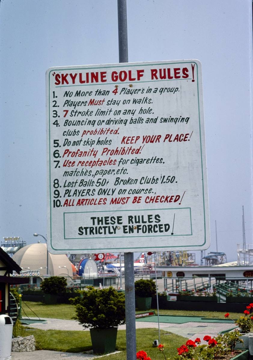 Historic Photo : 1978 Hunt's Pier Skyline Golf, Wildwood, New Jersey | Margolies | Roadside America Collection | Vintage Wall Art :