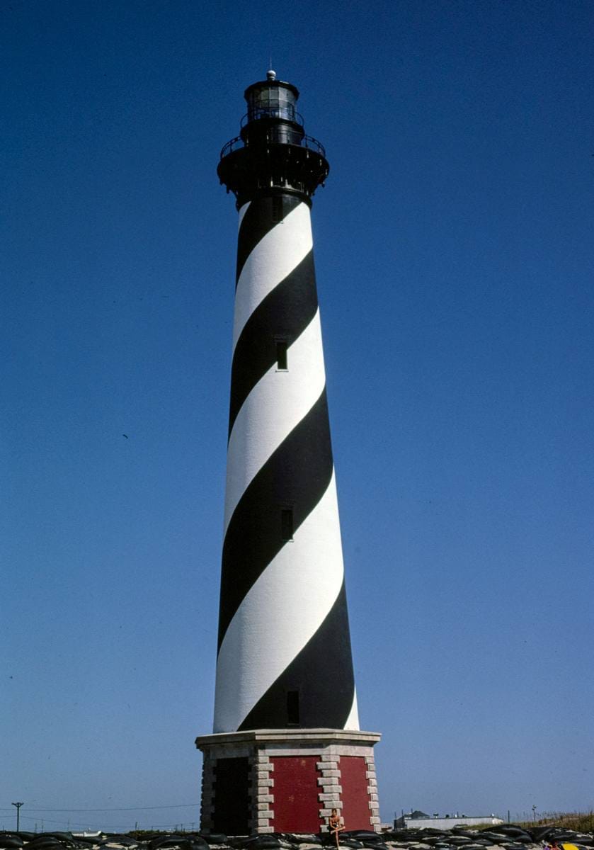 Historic Photo : 1985 Lighthouse, Cape Hatteras, North Carolina | Margolies | Roadside America Collection | Vintage Wall Art :