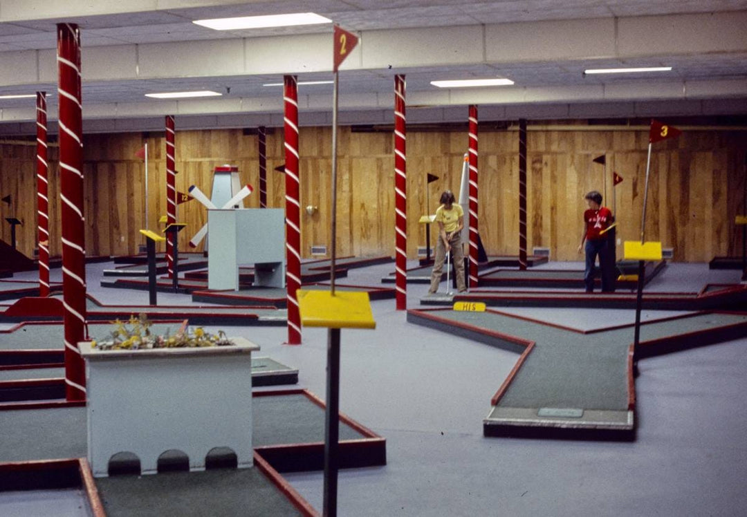 Historic Photo : 1977 Homowack indoor miniature golf, Mamakating, New York | Margolies | Roadside America Collection | Vintage Wall Art :