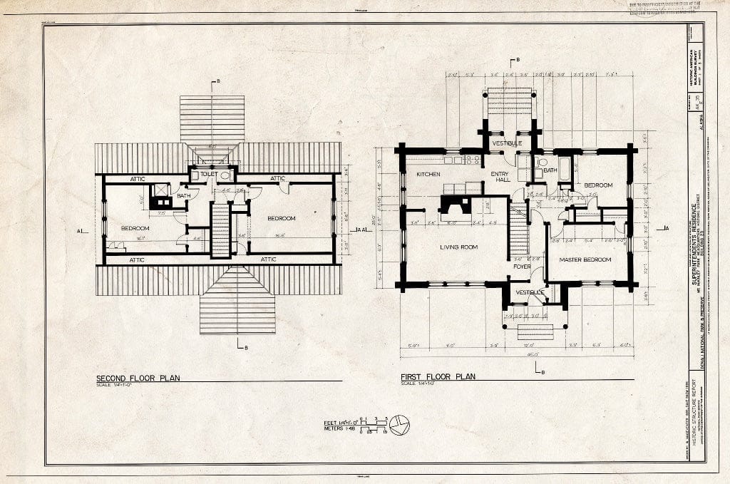 Blueprint HABS AK,23-MCKIN,1-E- (Sheet 1 of 3) - Mount McKinley Headquarters, Superintendent's Residence, Cantwell, Denali Borough, AK