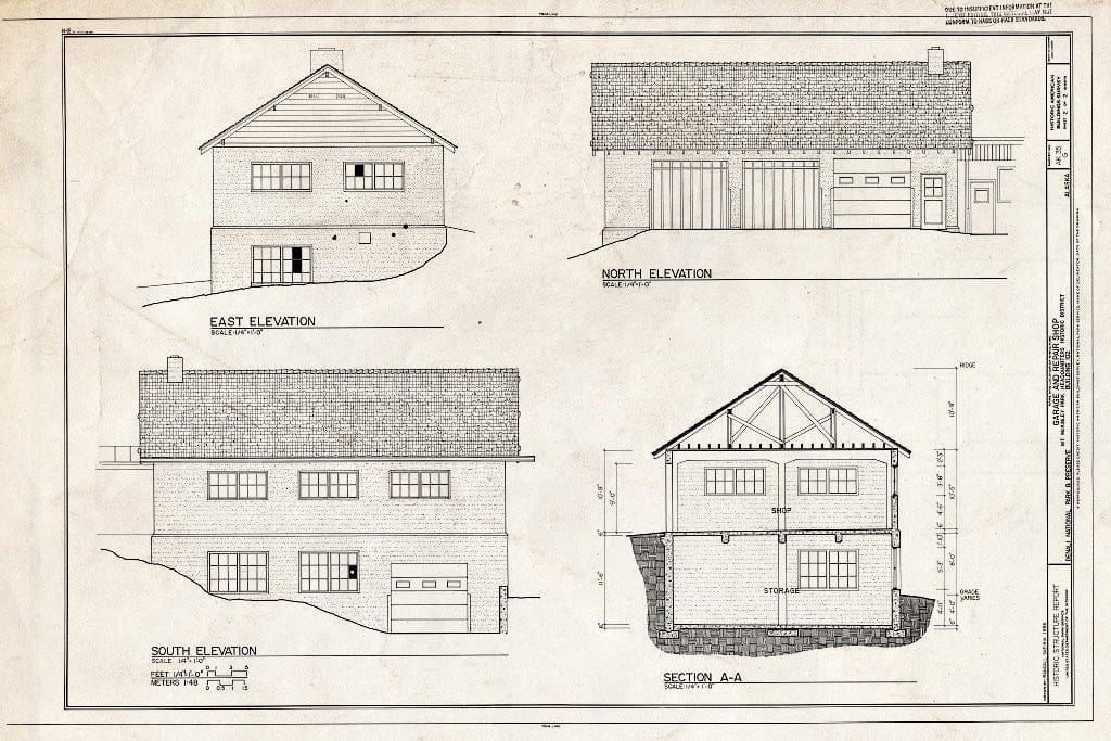 Blueprint HABS AK,23-MCKIN,1-G- (Sheet 2 of 2) - Mount McKinley Headquarters, Garage & Repair Shop, Cantwell, Denali Borough, AK