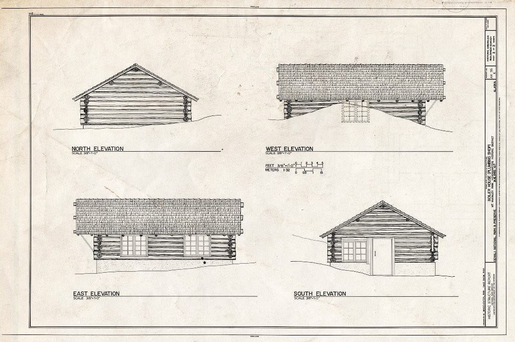 Blueprint HABS AK,23-MCKIN,1-K- (Sheet 2 of 2) - Mount McKinley Headquarters, Boiler House, Cantwell, Denali Borough, AK