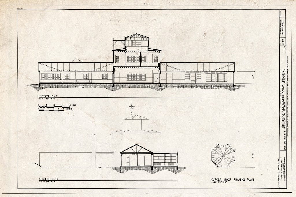 Blueprint HABS AK,2-UNAK,2-A- (Sheet 4 of 4) - Naval Operating Base Dutch Harbor & Fort Mears, Air Operations Administration Building, Unalaska, Aleutian Islands, AK