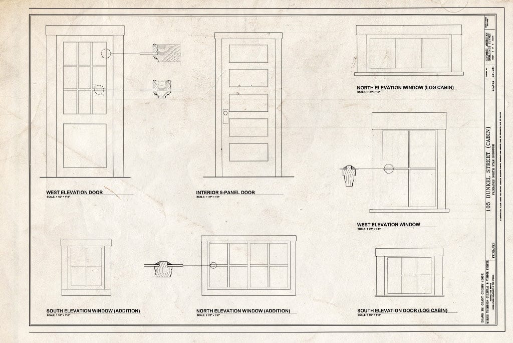 Blueprint Doors & Windows - 105 Dunkel Street (Cabin), 105 Dunkel Street, Fairbanks, Fairbanks North Star Borough, AK