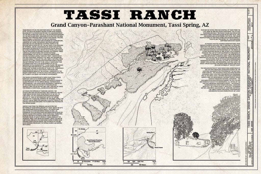 Blueprint 1. Title Sheet - Tassi Ranch, Tassi Springs, Littlefield, Mohave County, AZ