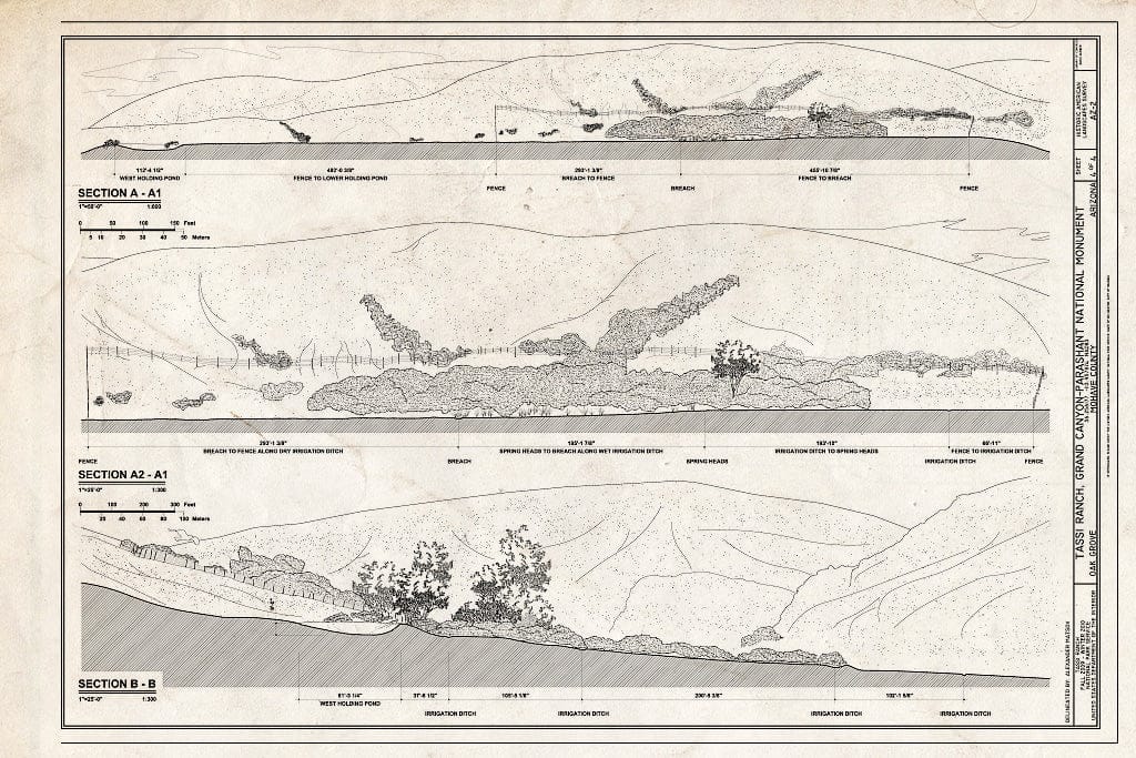 Blueprint 4. Sections - Tassi Ranch, Tassi Springs, Littlefield, Mohave County, AZ