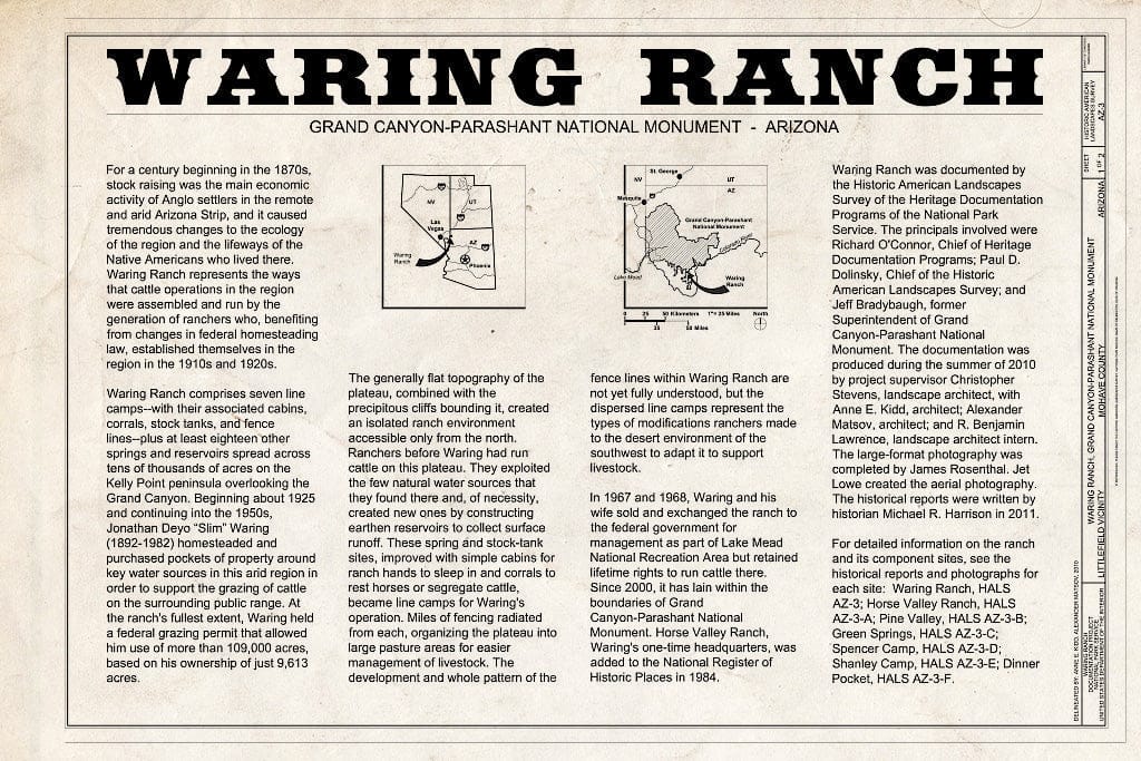 Blueprint 1. Title Sheet - Waring Ranch, Littlefield, Mohave County, AZ