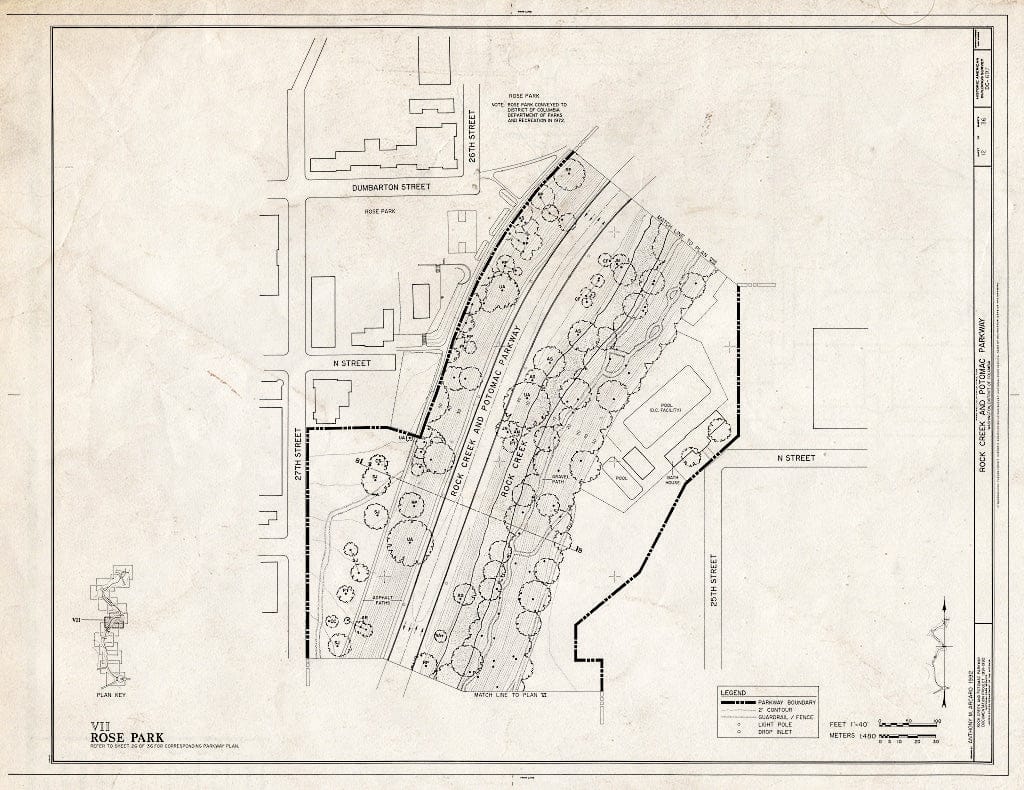 Blueprint 12. Plan VII: Rose Park - Rock Creek & Potomac Parkway, Washington, District of Columbia, DC