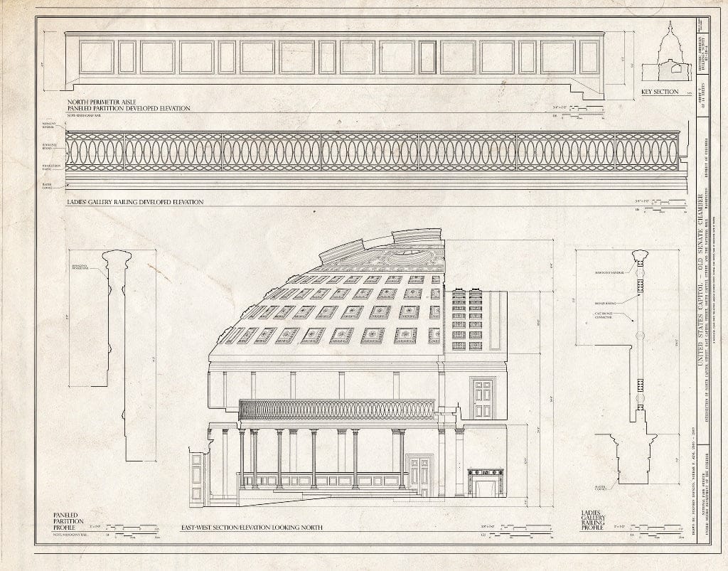 Blueprint Doors - U.S. Capitol, Old Senate Chamber, Intersection of North, South, East Capitol Streets & Capitol Mall, Washington, District of Columbia, DC