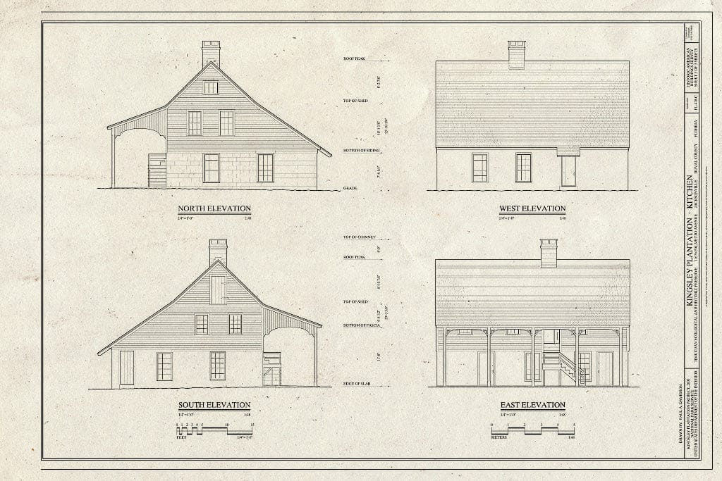 Blueprint Elevations - Kingsley Plantation, Kitchen, 11676 Palmetto Avenue, Jacksonville, Duval County, FL