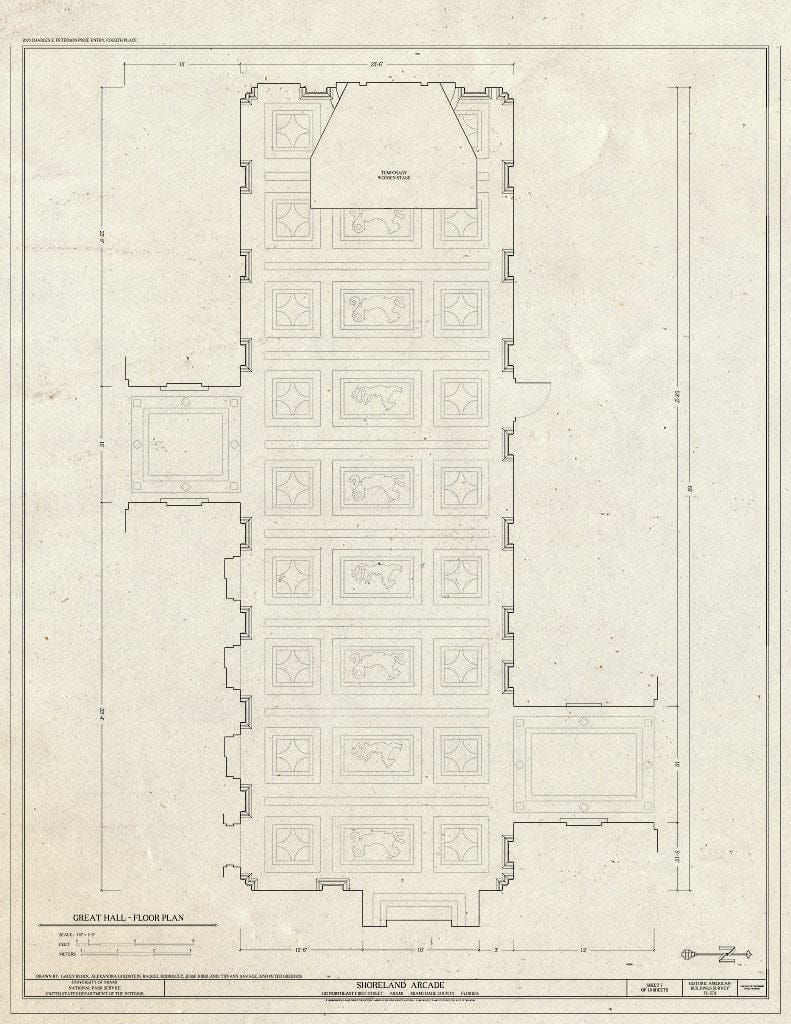 Blueprint Great Hall - Floor Plan - Shoreland Arcade, 120 Northeast First Street, Miami, Miami-Dade County, FL