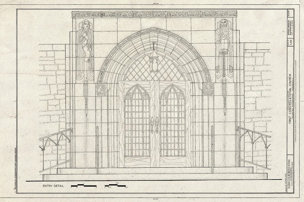 Blueprint Entry Detail - First Congregational Church, 1106 Chestnut Street, Western Springs, Cook County, IL