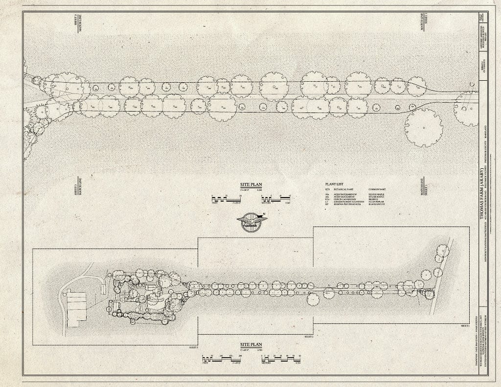 Blueprint Site Plan - Thomas Farm, 4632 Araby Church Road, Frederick, Frederick County, MD