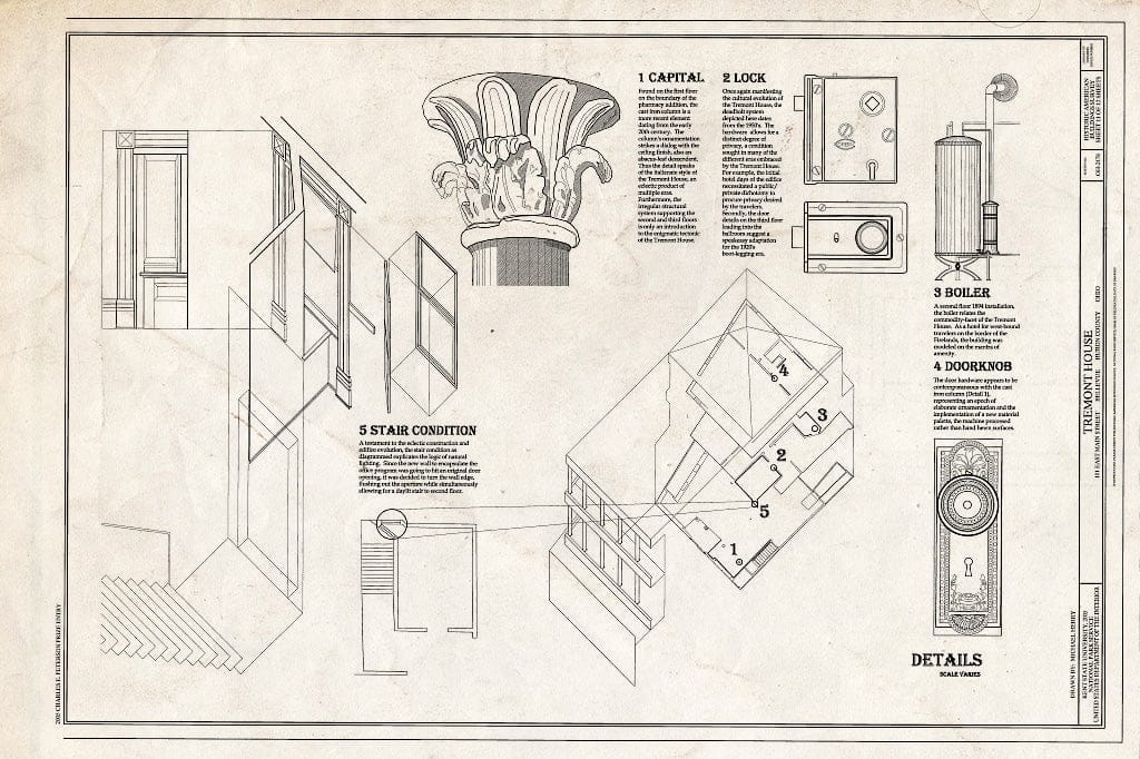 Blueprint Details - Tremont House, 101 East Main Street, Bellevue, Huron County, OH