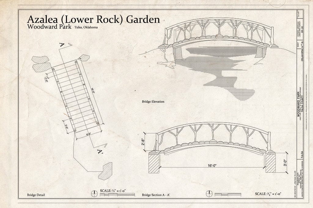 Blueprint Azalea (Lower Rock) Garden - Woodward Park, 2101 South Peoria Avenue, Tulsa, Tulsa County, OK