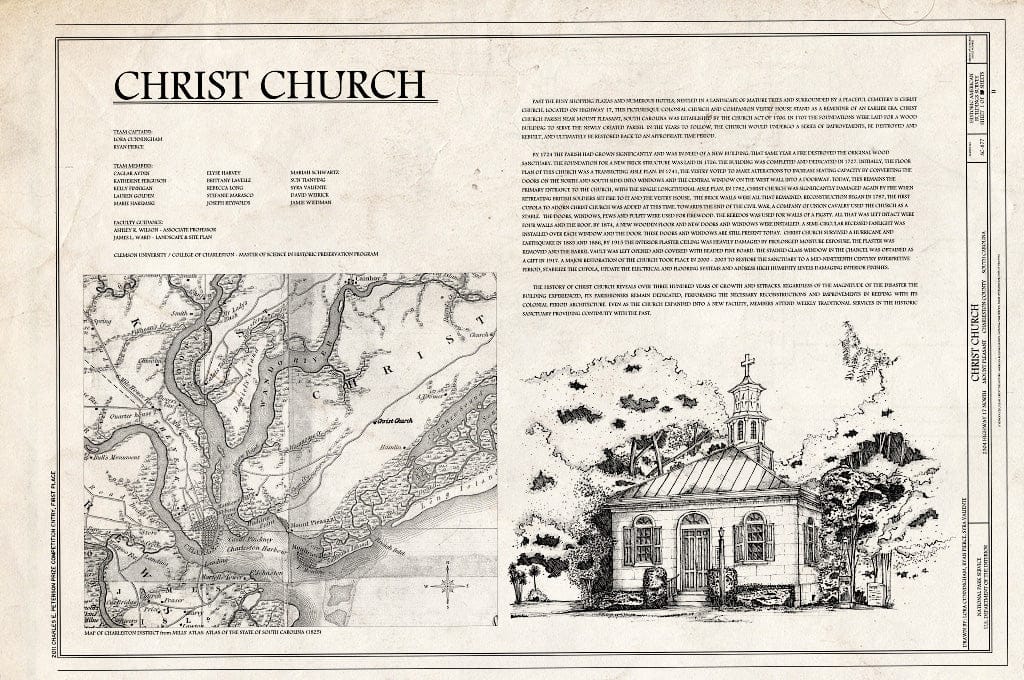 Blueprint 1. Cover Sheet - Christ Church, 2304 Highway 17 North, Mount Pleasant, Charleston County, SC