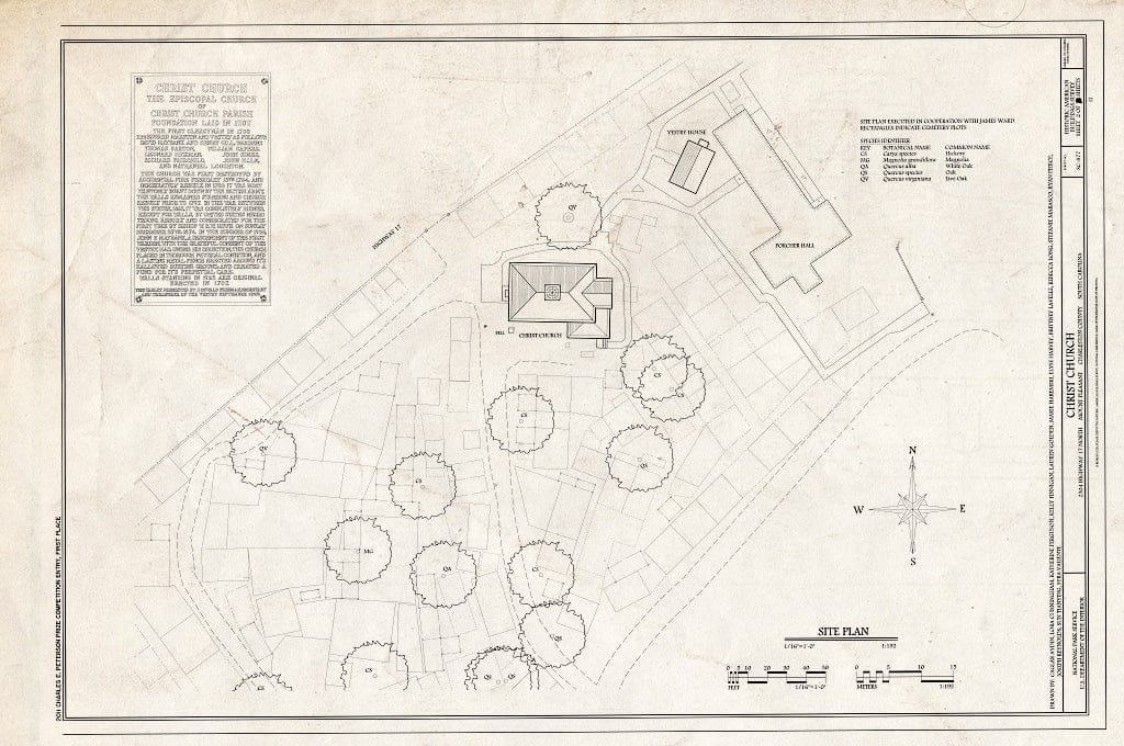 Blueprint 2. Site Plan - Christ Church, 2304 Highway 17 North, Mount Pleasant, Charleston County, SC