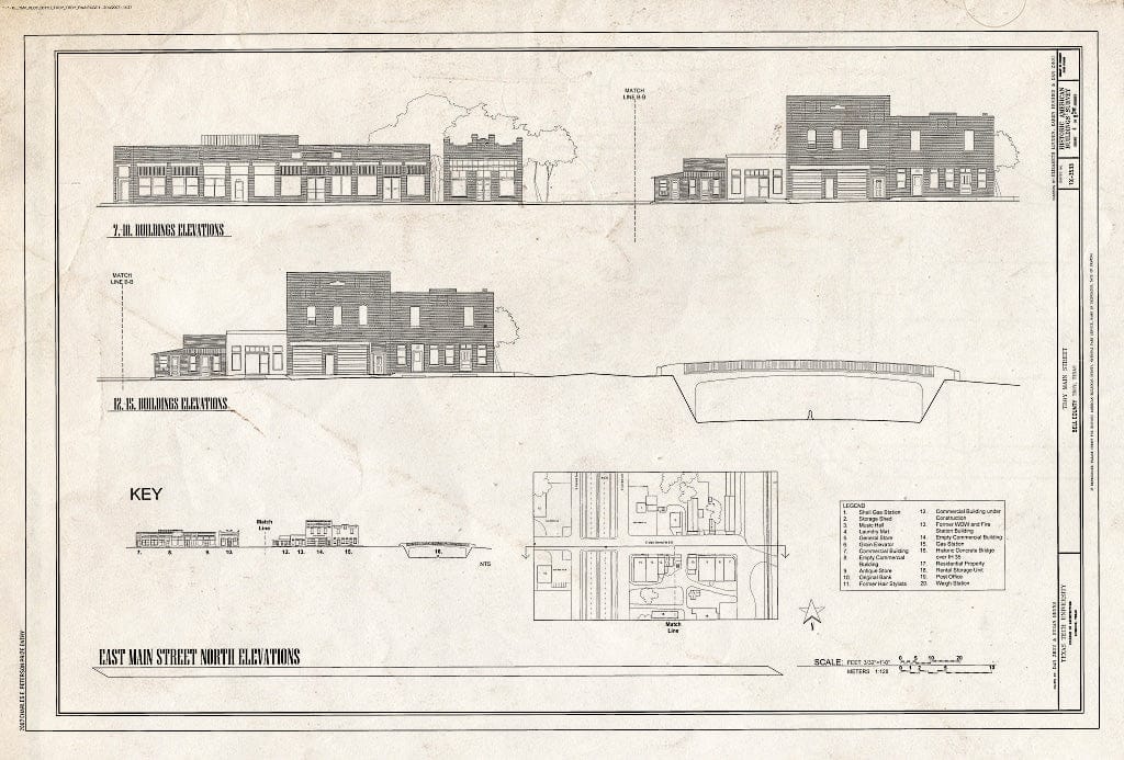 Blueprint East Main Street North Elevations - Main Street, Main Street, Troy, Bell County, TX